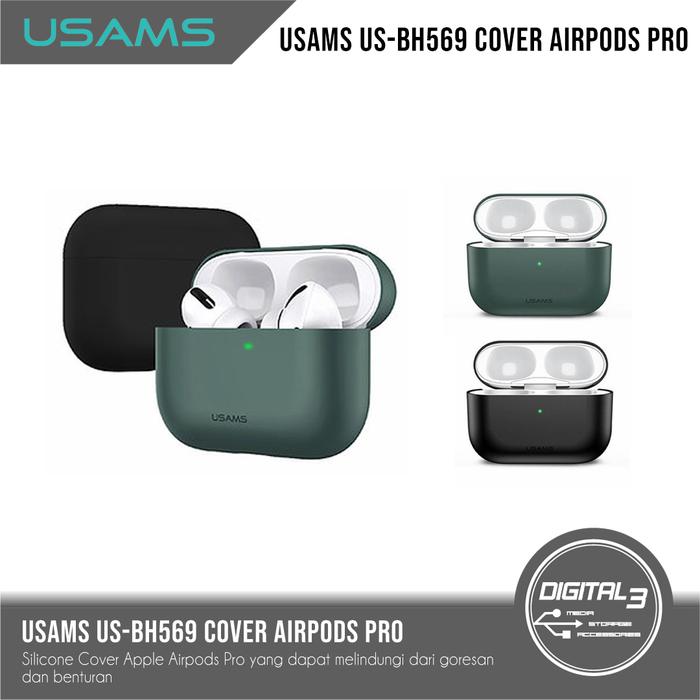 Jual USAMS US-BH569 Ultra-thin Silicone Protective Cover for AirPods Pro -  Hitam - Kota Denpasar - digital 3 | Tokopedia