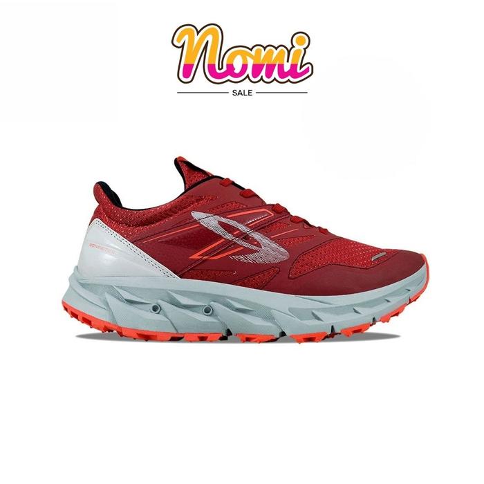Gambar 910 Nineten YUZA EVO Sepatu Trail Running - Merah/Cream/Abu - 43 dari Nomisale undefined Tokopedia