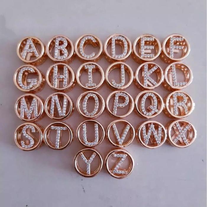 Gambar Gelang Huruf Inisial Couple Alfabet A-Z - Tambahan Huruf dari Fantas Aksesoris undefined Tokopedia