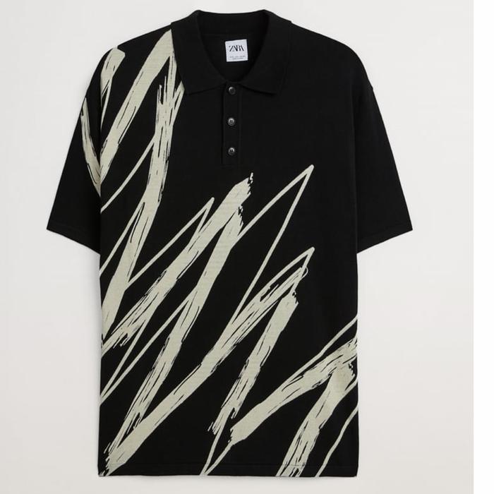 Jual JERSI POLO JACQUARD ZARA - XL 