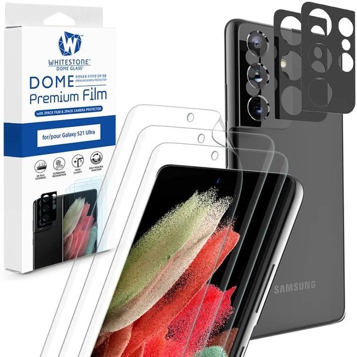 Whitestone Dome Film Screen Lens Protector GalaxyS21 Ultra S21 Plus S21  Ultra