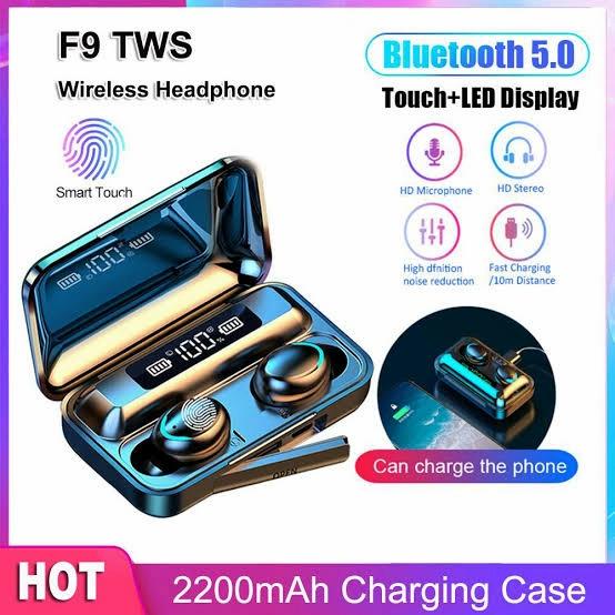 Wireless Headset Tws F9 Bluetooth Tws Bluetooth Earphones True