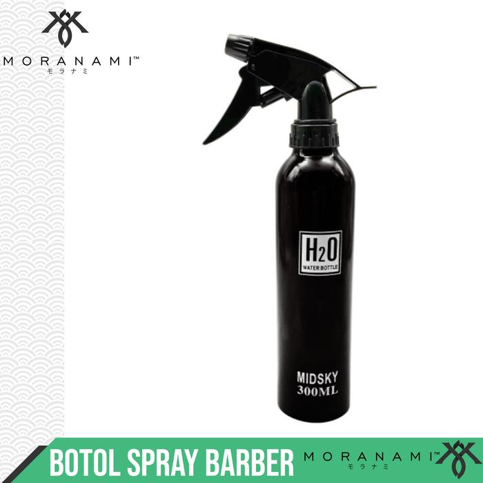 Gambar Botol Spray Rambut Botol Semprotan Air Barber Bottle Spray Cukur Rambut Salon H2O 300ml - Hitam dari Moranami Barber Supply undefined Tokopedia