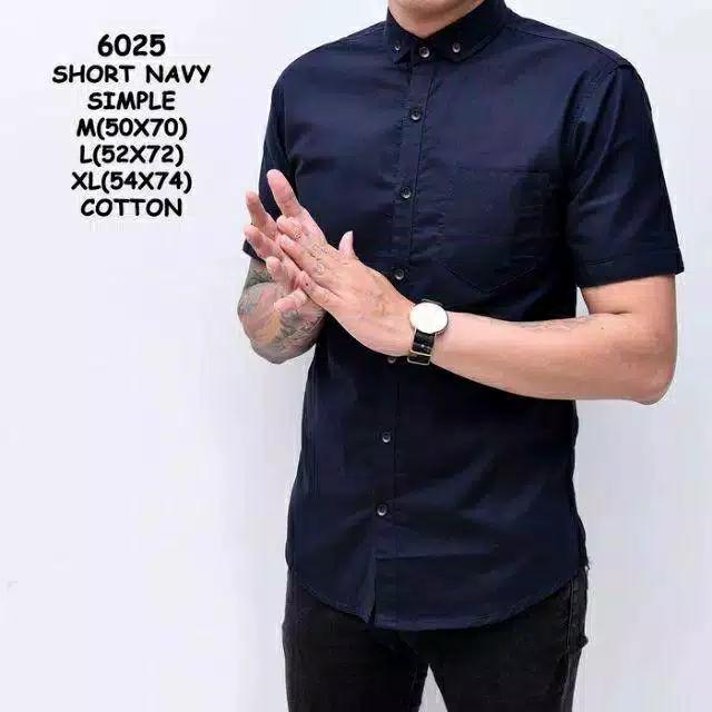 Gambar Kemeja pria polos lengan pendek KHUSUS LUSINAN dari ABNER_STORY PEKALONGAN undefined 5 Tokopedia