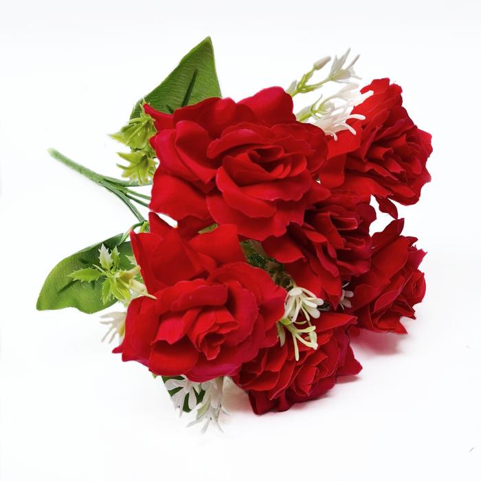 Gambar Setangkai Bunga Mawar Semak Bonica Rose Artifisial Home Decor - AF55 - Merah dari Prime Love undefined Tokopedia