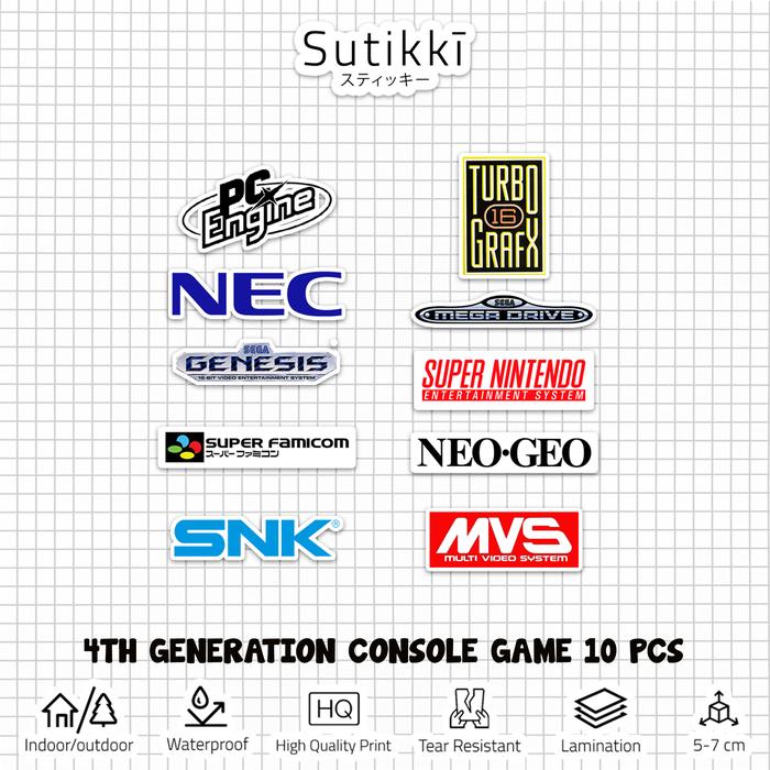 Gambar Sticker Pack Logo 4th Generation Video Game Console Stiker Laptop - Doff dari Sutikki undefined Tokopedia