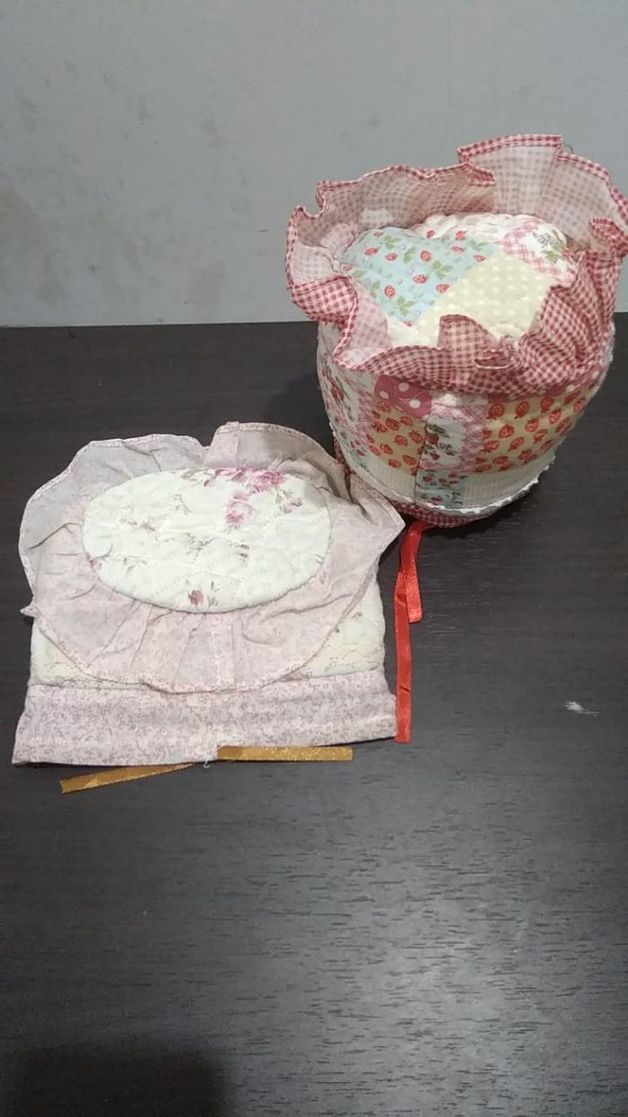 Gambar tempat tissue patchwork country style bahan kain dengan berbagai motif - a dari The Delight Store undefined Tokopedia