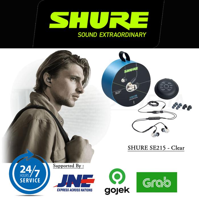 Gambar SHURE AONIC 215 / AONIC215 / SE215 Sound Isolating Earphone SHURNESIA - Clear dari Shurnesia Earphone Shop undefined Tokopedia