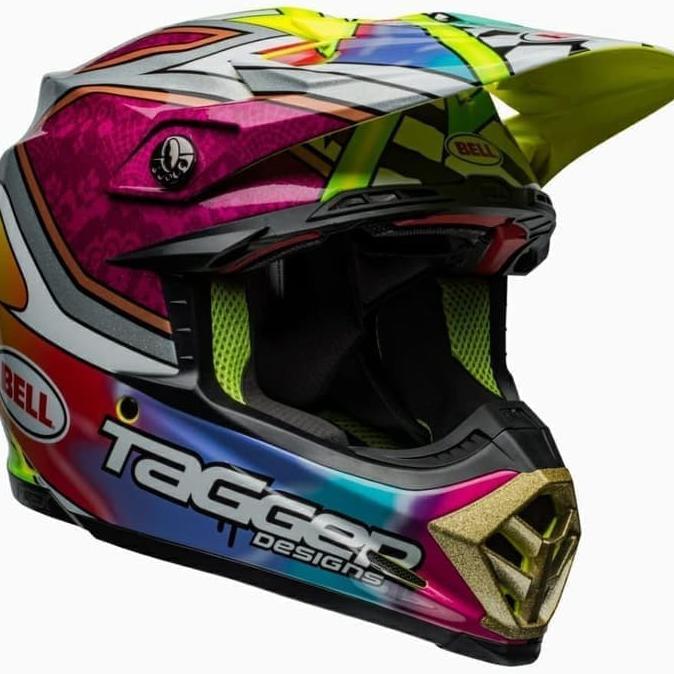 Jual Bell Moto9 Flex Tagger Mayhem Helm Motor Cross Helm Full
