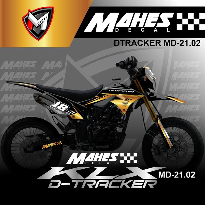Gambar Decal Sticker Motor Cross KLX Dtracker 150 New Fullbody Trail MD 21-02 - GOLD dari Mhes Decal Sticker undefined Tokopedia