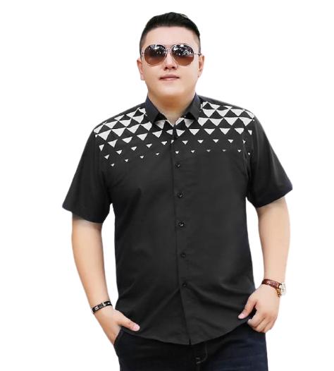 Gambar GARAF HEM JUN PENDEK JUMBO KEMEJA PRIA LENGAN PENDEK BIG SIZE POLOS - Hitam, XXL dari Garaf Official undefined Tokopedia