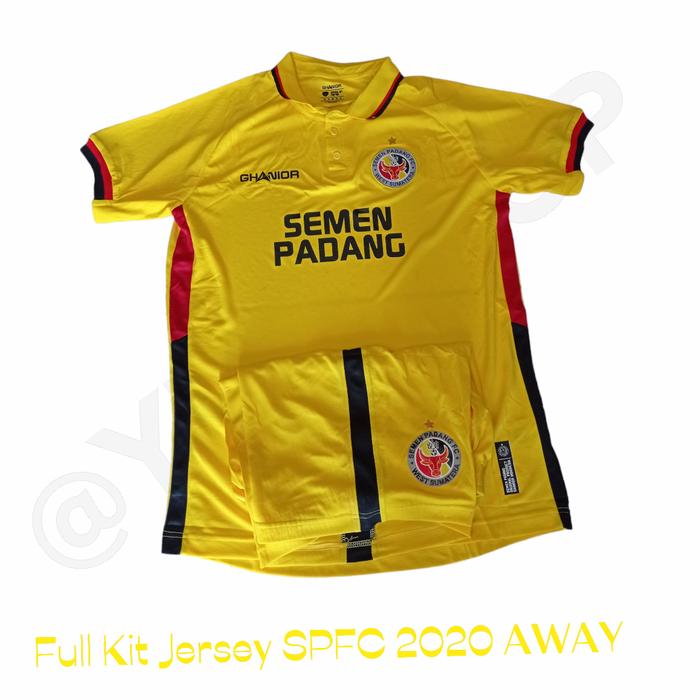Gambar Full Kit Jersey Original Semen Padang FC 2020 AWAY - Kuning, XL dari YKL SHOP JERSEY undefined Tokopedia