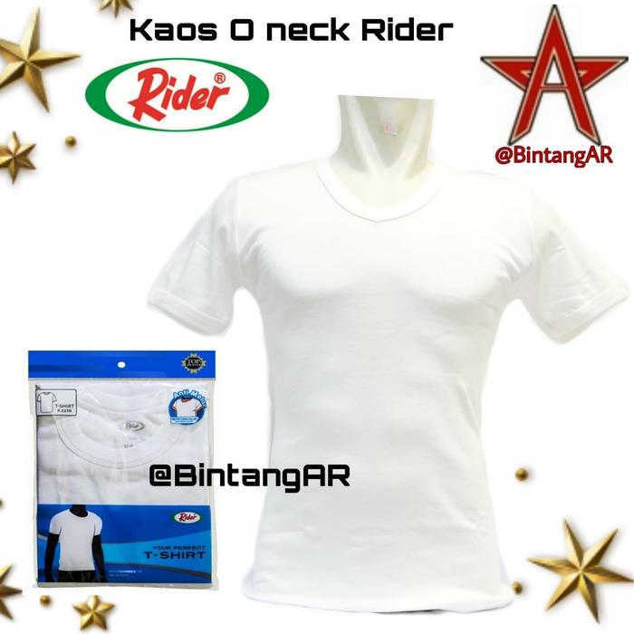 Gambar T-Shirt / Kaos Dalam / Oblong RIDER PUTIH - Style R223B - M dari BintangAR undefined Tokopedia