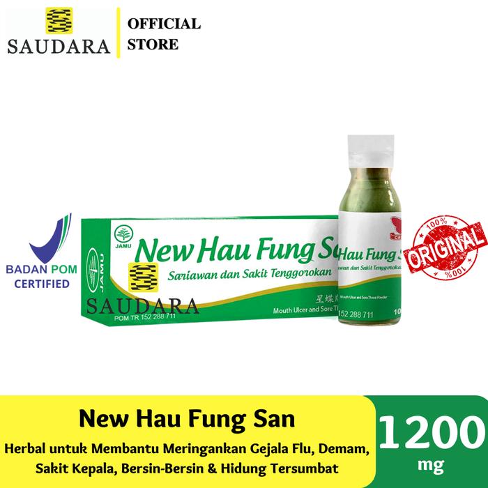 Gambar New Hau Fung San (DN) - Membantu meredakan sariawan,Tenggorokan kering dari Saudara Official Store undefined Tokopedia