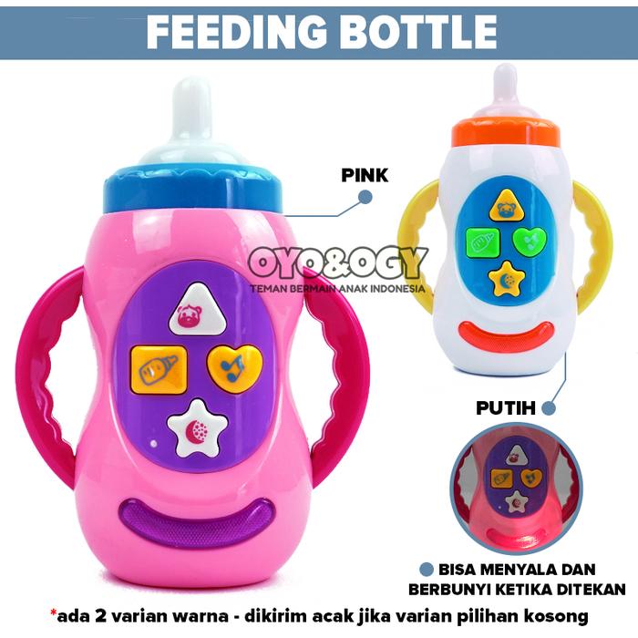 Gambar Mainan Bayi Baby Feeding Bottle Botol Air Susu Light Music Lampu Musik dari OyoOgy undefined Tokopedia
