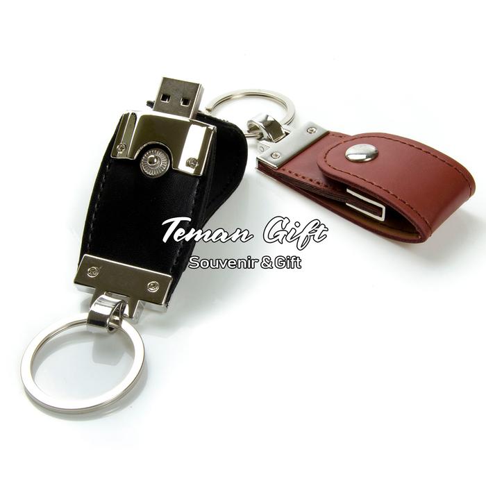 Gambar Flashdisk Kulit Gantungan Kunci USB Custom 4GB 8GB 16GB 32GB LT27 - Cokelat, 4 gb dari Teman Gift undefined Tokopedia