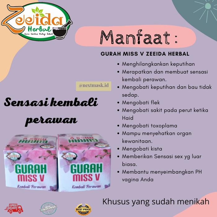 Jual Gurah Miss V Zeeida Herbal Kota Bekasi Nextmaskid Tokopedia