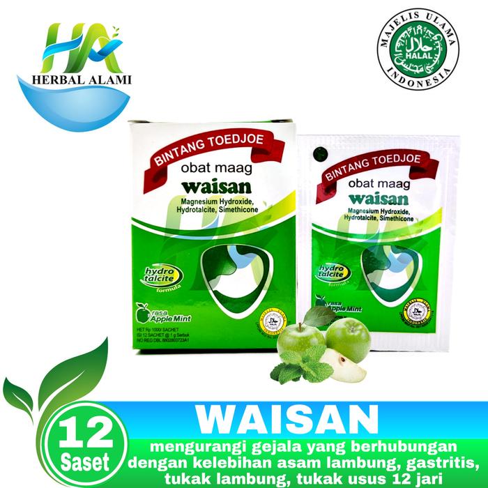 Gambar Waisan Bintang Toedjoe Obat maag isi 12 - Waisan New Formula dari Herbal alami 5758 undefined Tokopedia