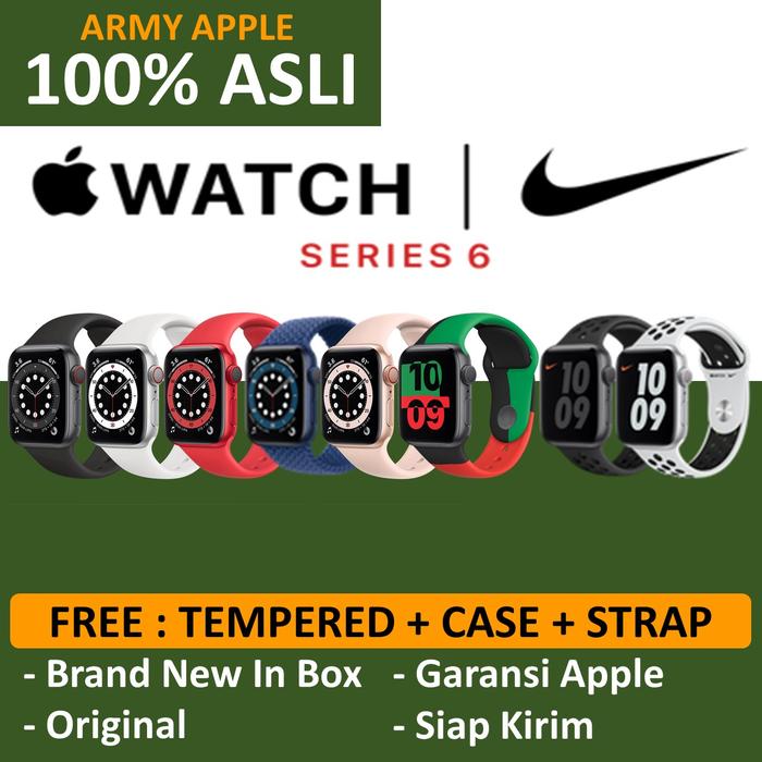 Jual Apple Watch Series 2020 40mm Nike RED/Blue/Gray Black/Gold