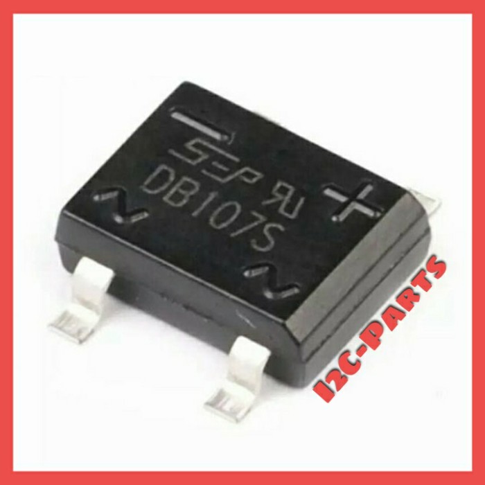 Gambar DB107S Diode Bridge Rectifier DB107 DB 107S 1A 1000V SMD dari I2C Parts undefined Tokopedia