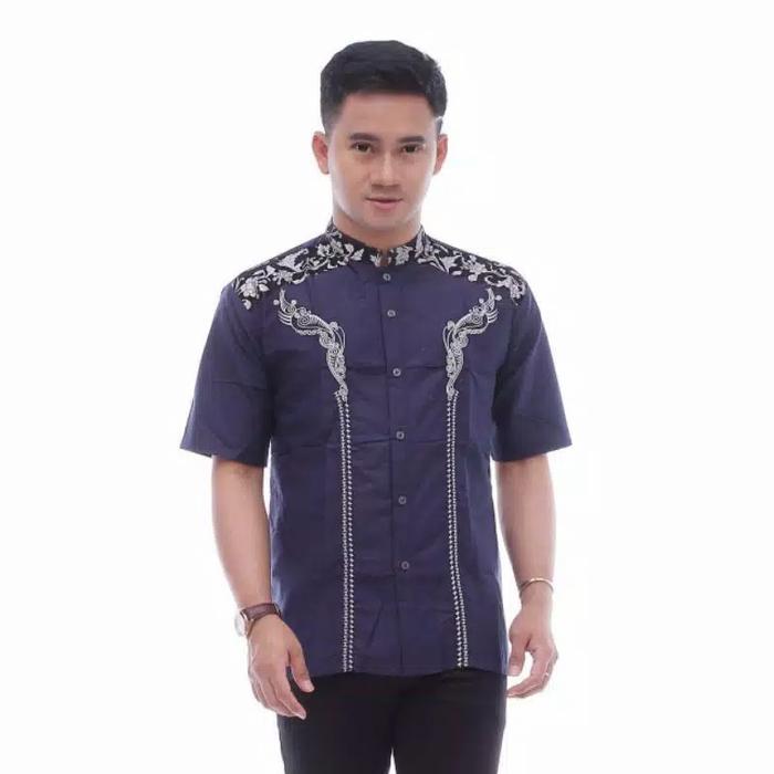 Gambar baju koko kombinasi batik bordir - Random, M dari Fzai Shop undefined 4 Tokopedia
