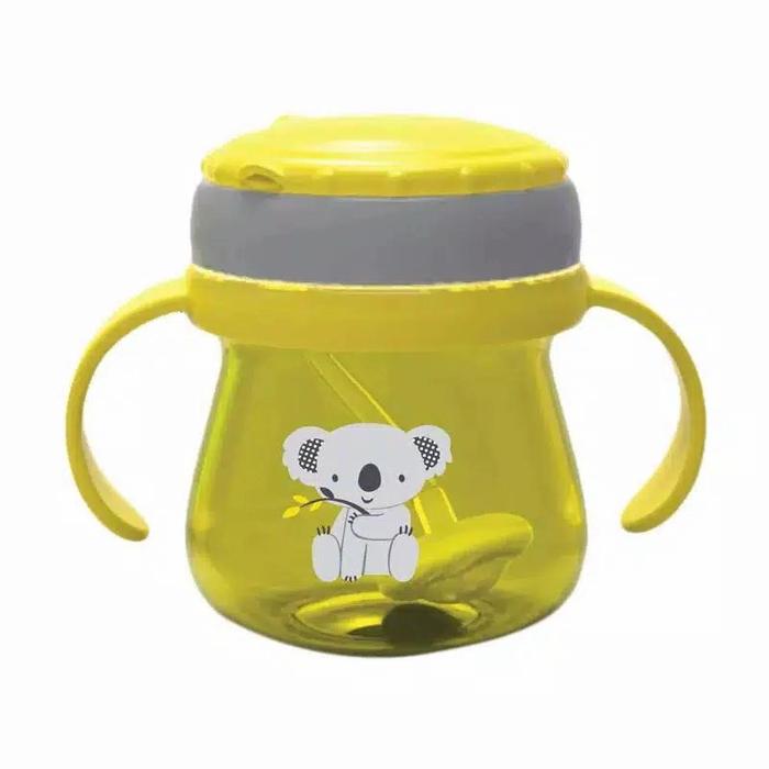 Gambar botol minum anak baby safe wieghted straw training cup 250 ml - Kuning dari abrisam babyshop undefined Tokopedia