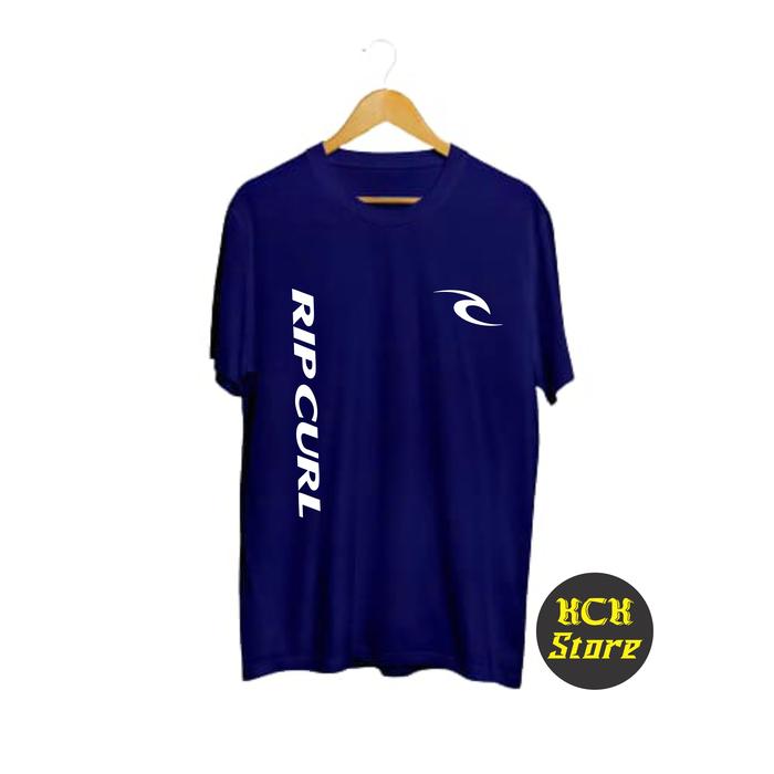 Gambar Kaos Ripculr New Baju Ripcurl T-shirt Combed 30s Termurah - Navy, L dari KECIKSTORE undefined Tokopedia