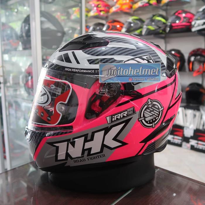 Jual NHK RX9 Racer Black Pink 2Visor M Sleman Prito