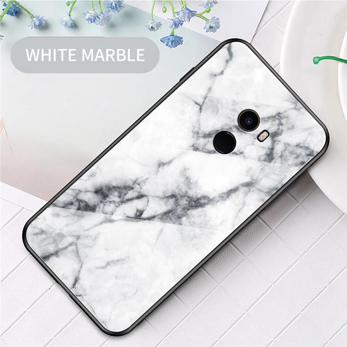 Gambar Marble Glass Case Xiaomi Mi Mix 2 Mimix2 XiaomiMimix2 5.99" Casing HP - No.1 dari A n A Store_NEW undefined Tokopedia