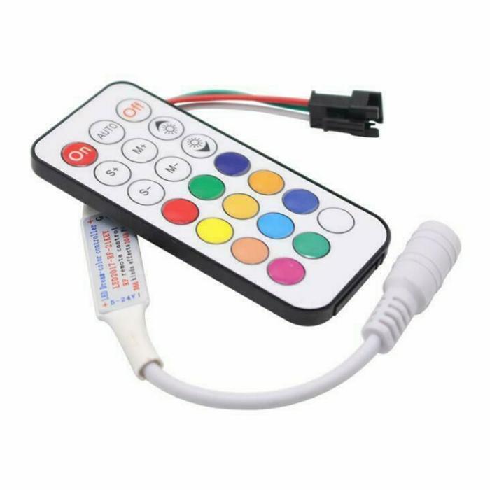 Jual Remote Control Rf 21 Keys Ws2812 Ws 2811 Led Strip Light Ws1903 5 ...