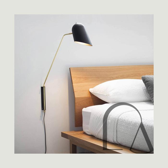 Gambar Lampu dinding Cliff Wall Lamp - Black dari LaLaLamp undefined Tokopedia