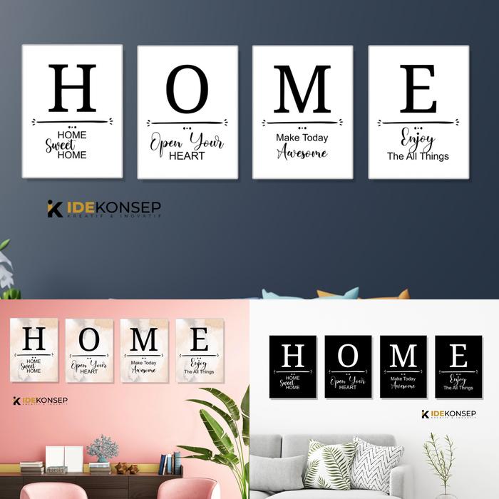 Gambar Hiasan Dinding Kamar Pajangan Wall Decor Rumah HOME - TAMBAH PACKING dari IDEKONSEP undefined Tokopedia