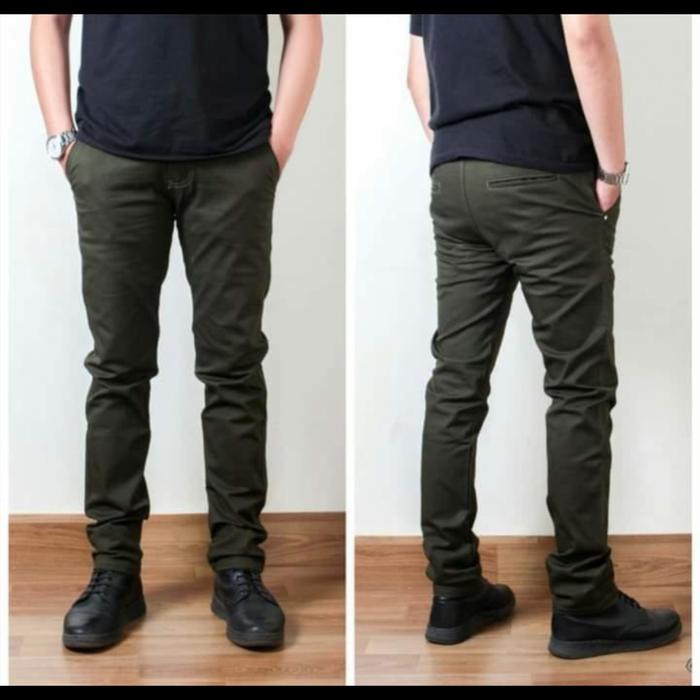 Gambar Celana chino panjang dickies/Celana Pria/Celana chino panjang pria - Army, 36-38 dari Enonkfashion23 undefined Tokopedia
