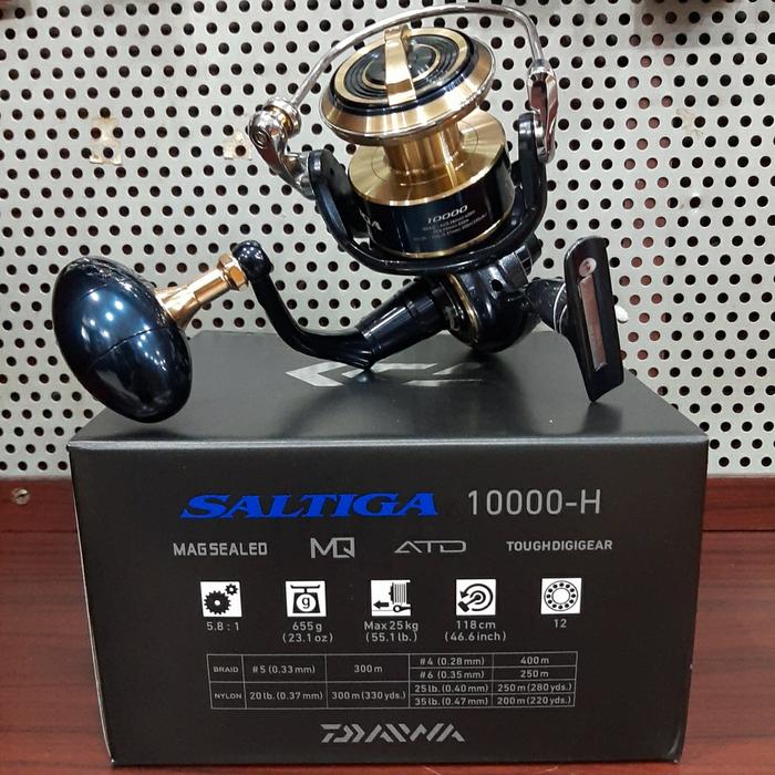 daftar harga reel daiwa Reel Daiwa Saltiga 2020 10000H & 10000P - 10000-H di Tarim Fishing