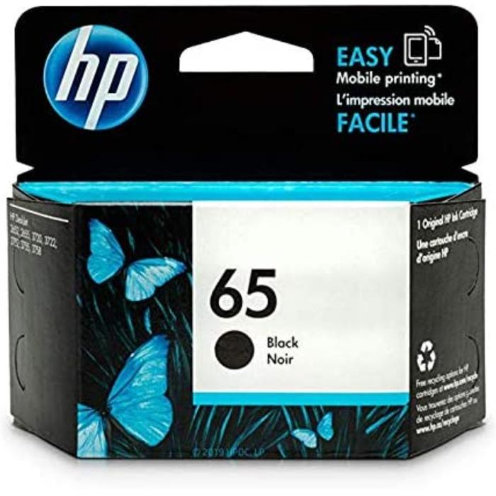 Jual TINTA HP 65 BLACK ORIGINAL NEW 