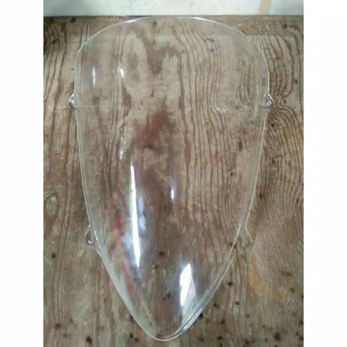 Gambar windshield ninja 250 karbu model terbaru full jenong tinggi dan pendek - bening clear, pendek dari visor workshope91 undefined Tokopedia