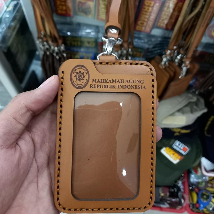 Jual Name Tag/holder Logo Mahkamah Agung (asli Kulit) Di Seller Velvet ...