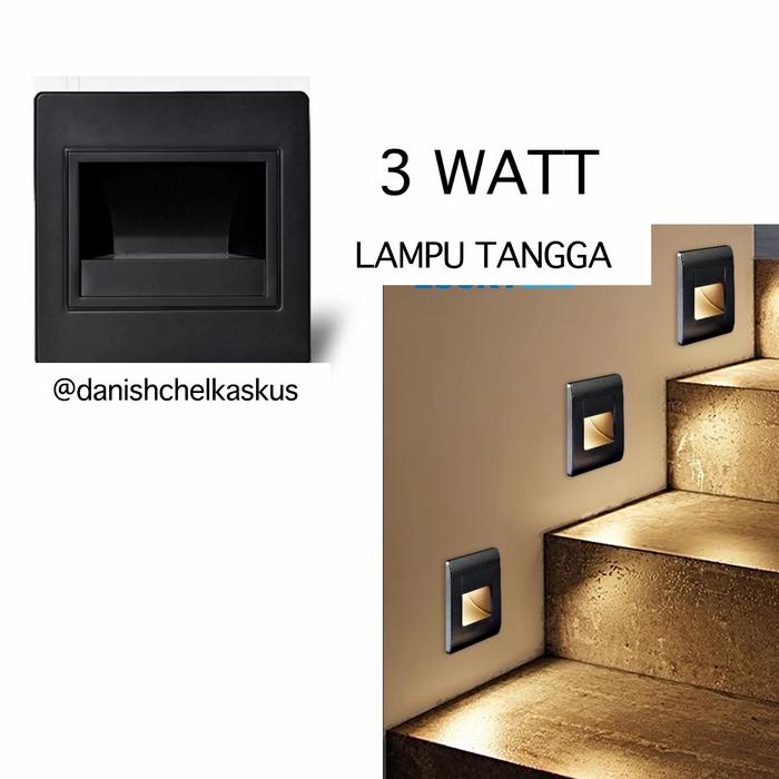 Gambar LAMPU LED TANGGA 3 WATT PUTIH KUNING STAIR LIGHT - Putih dari Danishchel undefined Tokopedia