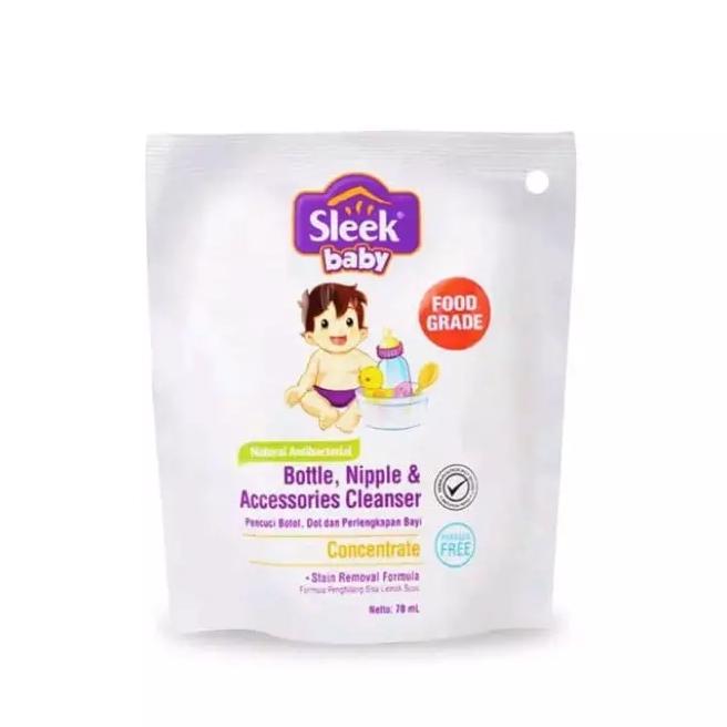 Gambar SLEEK 70ml Bottle Nipple & Accessories Cleanser dari jselectiv by JHON Putra Kosmetik undefined Tokopedia