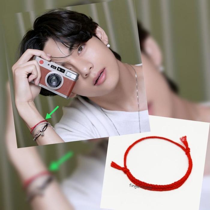 Gambar Gelang Benang Merah Taehyung Fingermade - Merah dari fingermade bracelet undefined Tokopedia