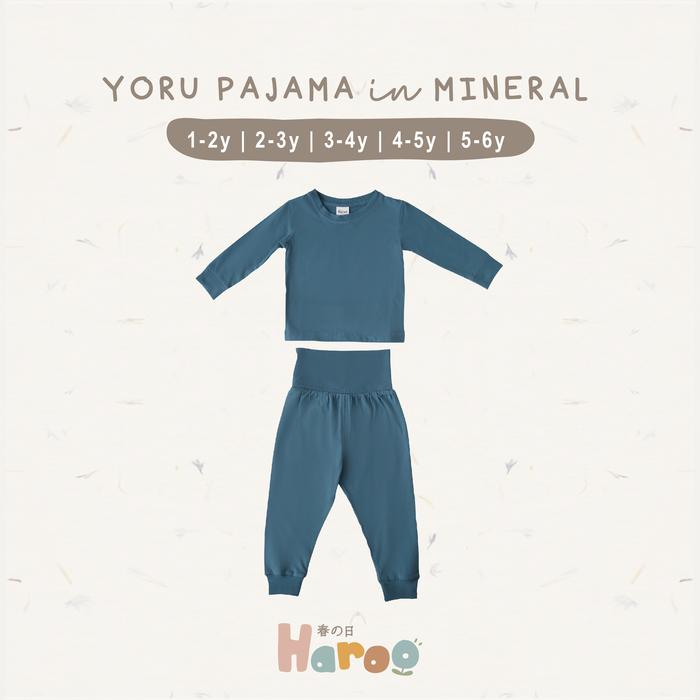 Gambar YORU PAJAMA SET 1-6Y (Piyama Anak / Setelan Baju Tidur Anak) - Mineral, 1-2 tahun dari Haroo Kids undefined Tokopedia