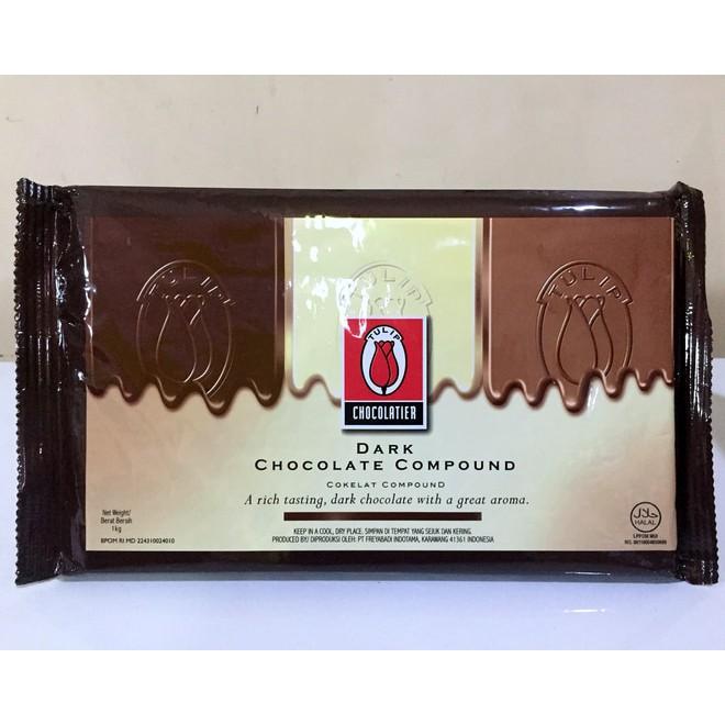 Gambar Tulip Dark Chocolate Compound 1kg - Dark Coklat 1 kg dari Intiboga undefined Tokopedia