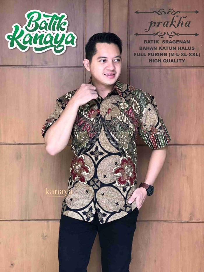 Gambar Baju Batik Pria PRAKHA By Kanaya Lapis Furing Halus dari Batik Kanaya Official undefined Tokopedia