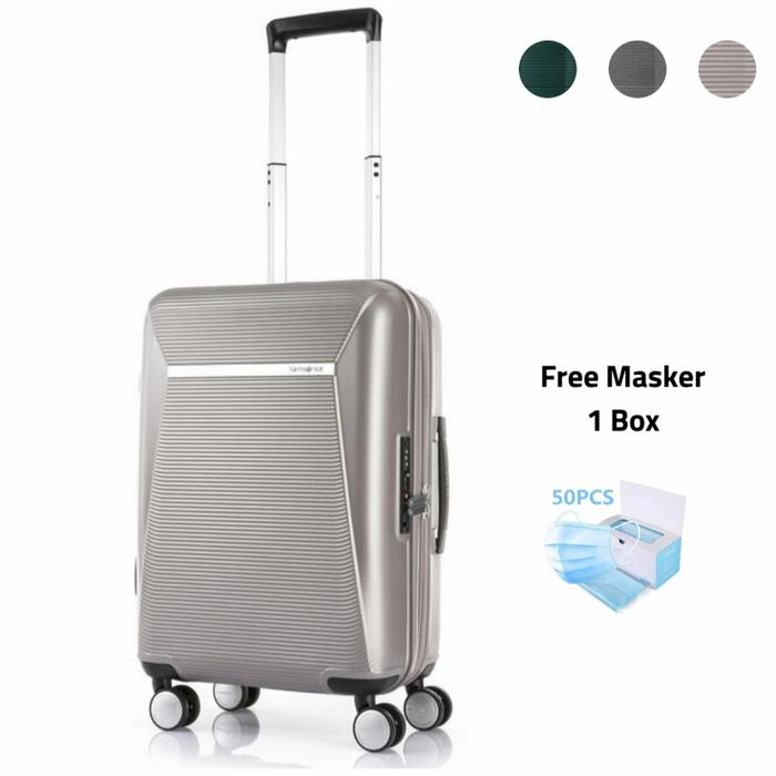Gambar Koper Samsonite Enwrap 55/20 inch small cabin Original - Silver Gold dari Luggage Centre undefined Tokopedia
