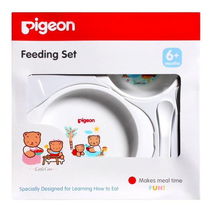 Gambar Pigeon Feeding Set Mini / Alat Makan Bayi Pigeon dari Shaka Baby Shop Semarang undefined Tokopedia