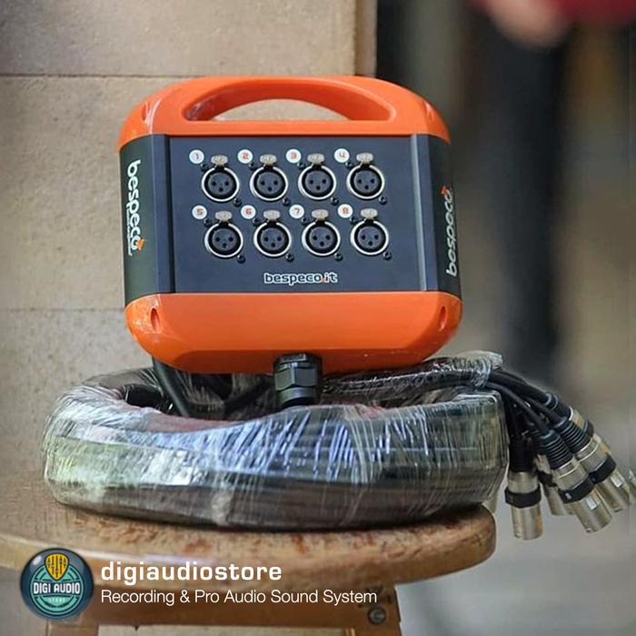 Stage Box BESPECO XTRA804L10 - 8 XLR F/4 XLR M, 10mt, Schermi A Contatto - Foto 3