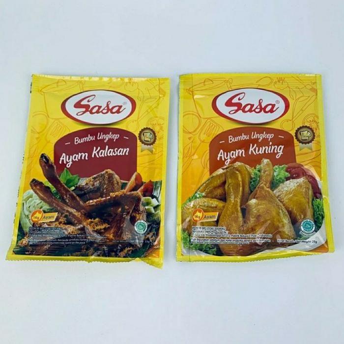 Gambar Sasa Bumbu Ungkep Ayam Kalasan / Kuning per Renceng isi 10 Sachet - Ayam Kalasan dari Suket Teki Groceries undefined Tokopedia