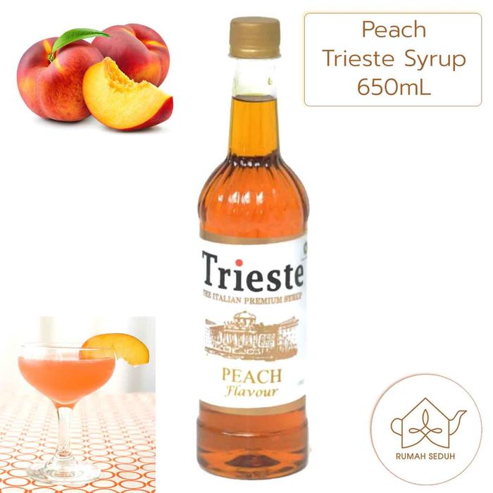 Gambar Trieste Syrup 650mL Tea Mojito Series - Lychee Mango Pandan Mint Grape - Peach dari Rumah Seduh Jakarta undefined Tokopedia