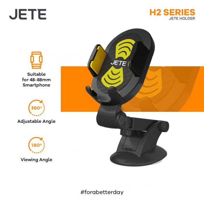 Gambar Holder HP Mobil Kaca Dashboard Car Holder GPS Smartphone JETE H2 - Kuning dari Brandos undefined Tokopedia