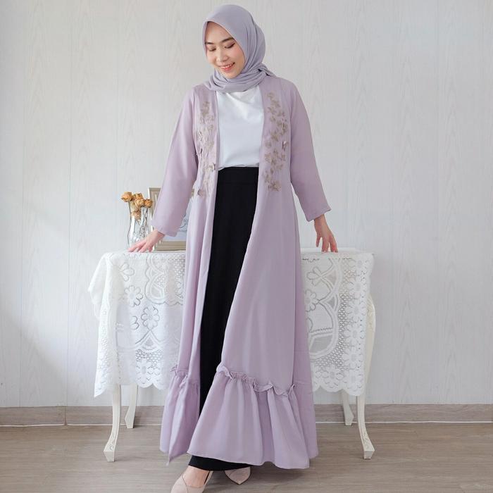 Gambar DYN Clothingline Yara Long Outer - grey dari Dyn Clothingline undefined Tokopedia